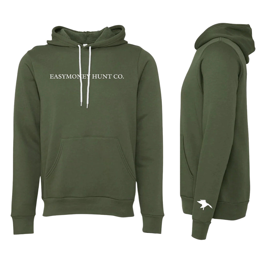 EasyMoney Hunt Co Military Green Hoodie - TheMississippiGiftCompany.com