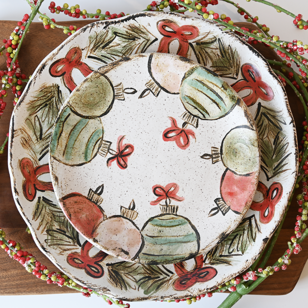 Bows & Boughs Buffet Platter - TheMississippiGiftCompany.com