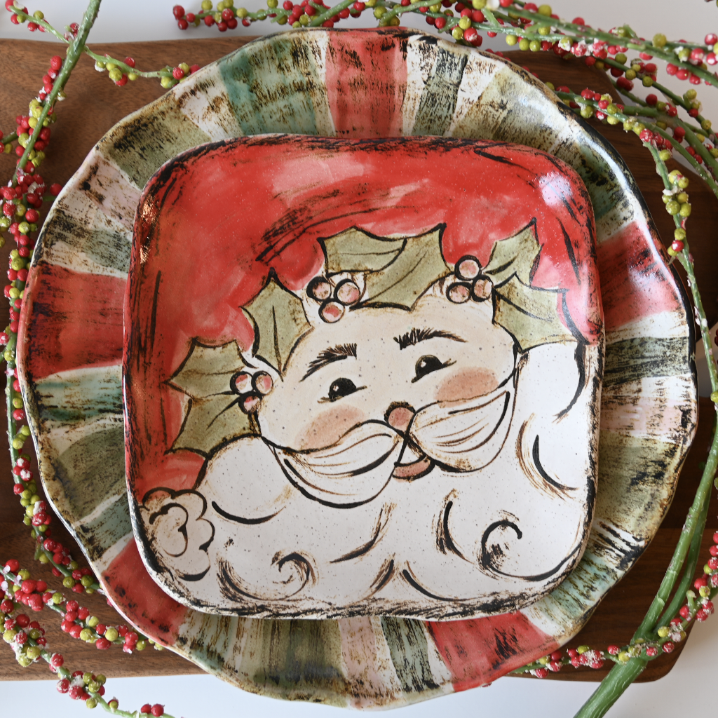 Storybook Santa Salad Plate - TheMississippiGiftCompany.com