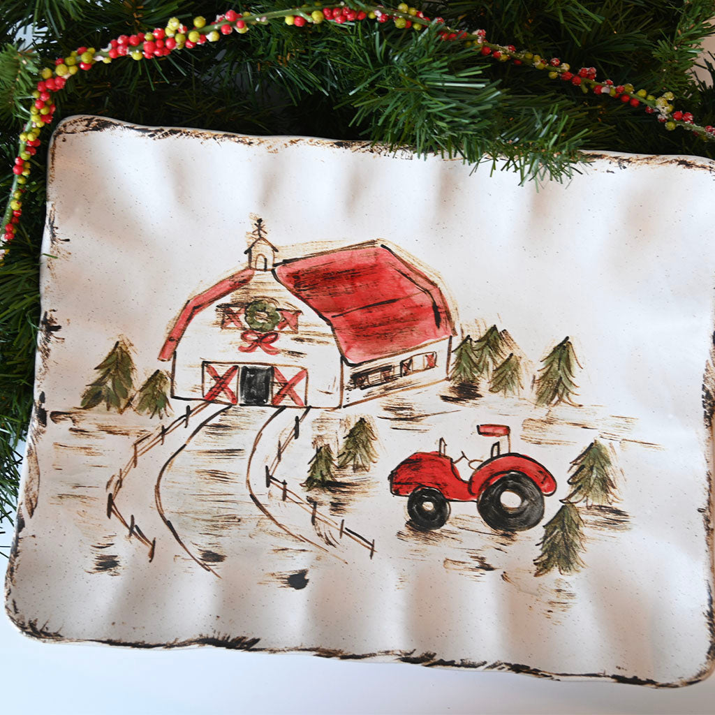A Farm Remembered Platter - TheMississippiGiftCompany.com