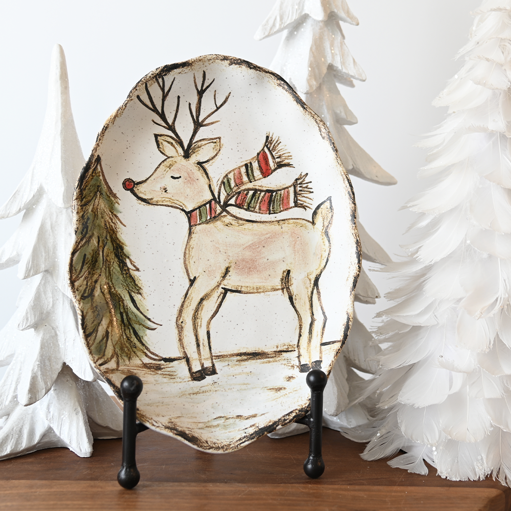 Antler Cheer Dish - TheMississippiGiftCompany.com