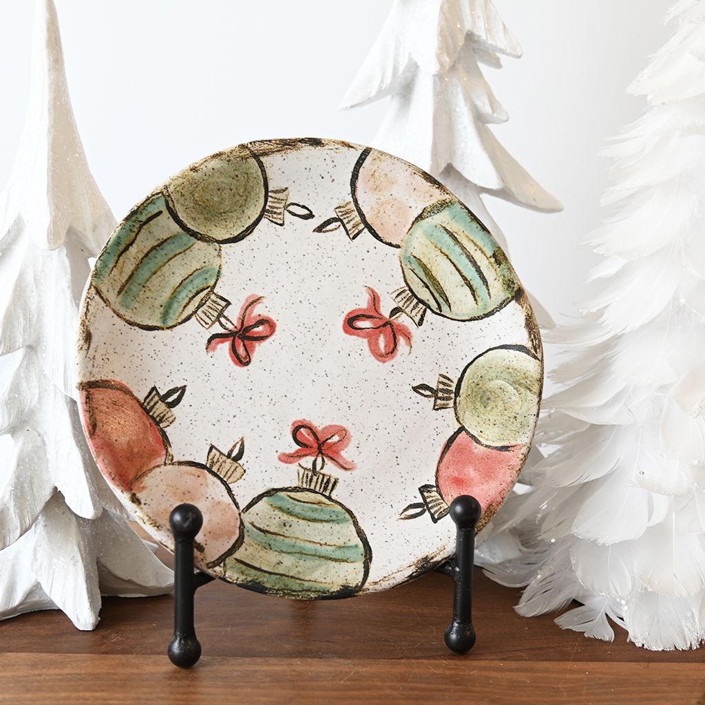 Baubles & Bows Salad Plate - TheMississippiGiftCompany.com