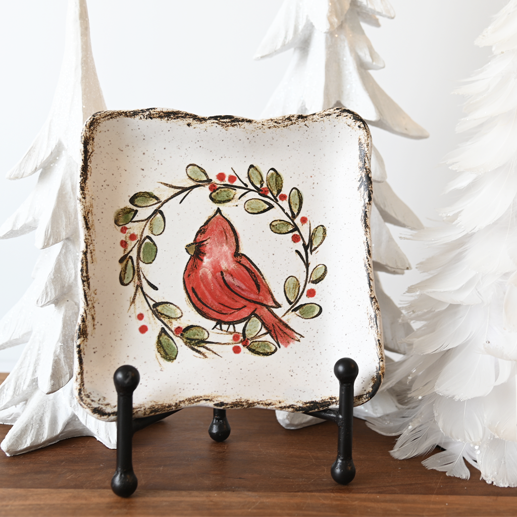 Cardinal Keepsake Dish - TheMississippiGiftCompany.com