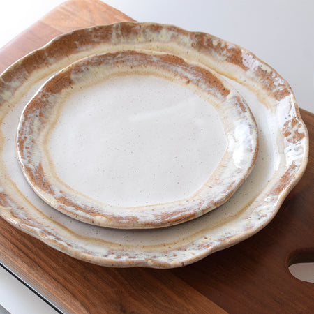 Round Salad Plate Cottonwood
