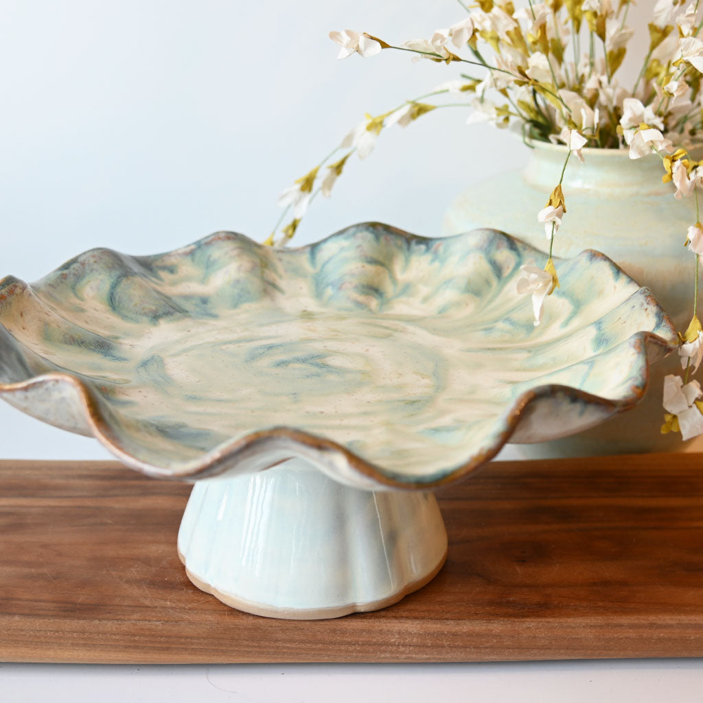 Freeform Cake Stand Seaside | Mississippi made product handcrafted by ...