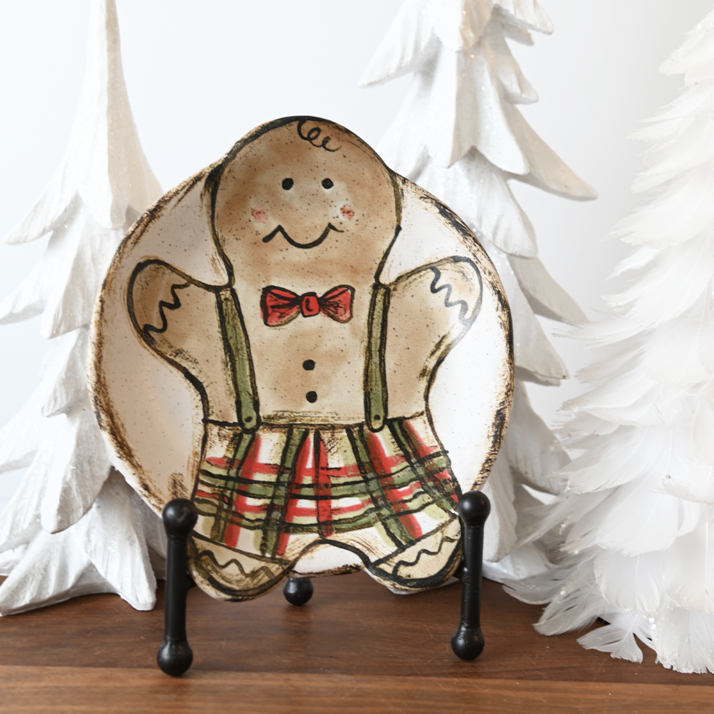 Gingerbread Man Dish - TheMississippiGiftCompany.com
