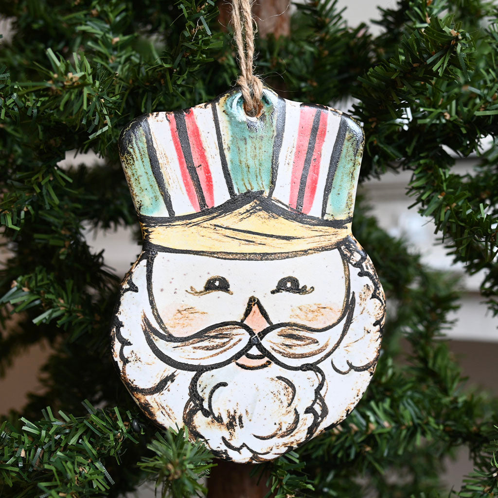 Nutcracker Pottery Ornament - TheMississippiGiftCompany.com