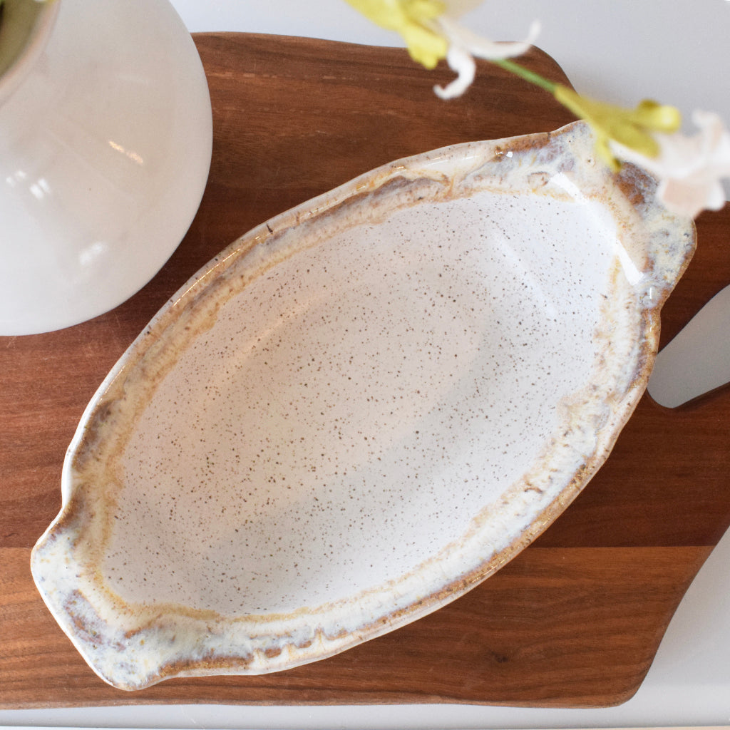 Oval Soufflé Dish-Cottonwood - TheMississippiGiftCompany.com
