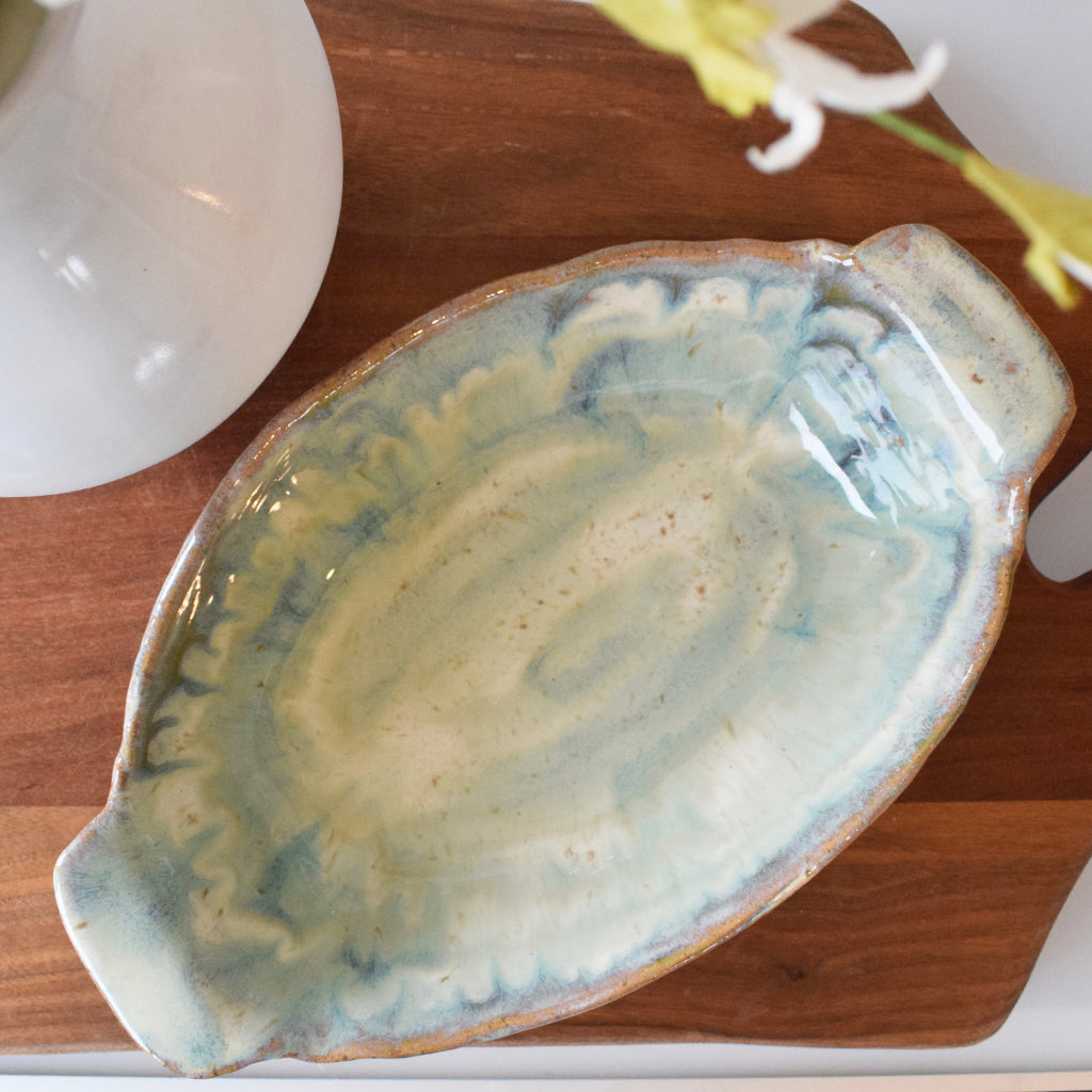 Oval Soufflé Dish-Seaside - TheMississippiGiftCompany.com