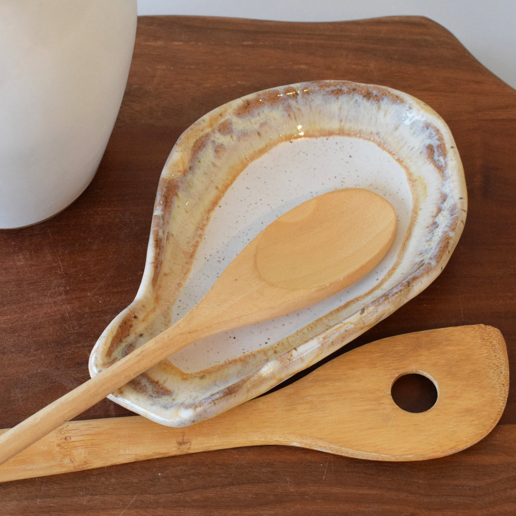 Oval Spoon Rest - Cottonwood - TheMississippiGiftCompany.com