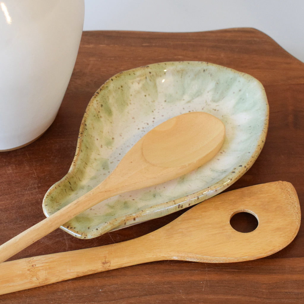 Oval Spoon Rest - Matcha - TheMississippiGiftCompany.com