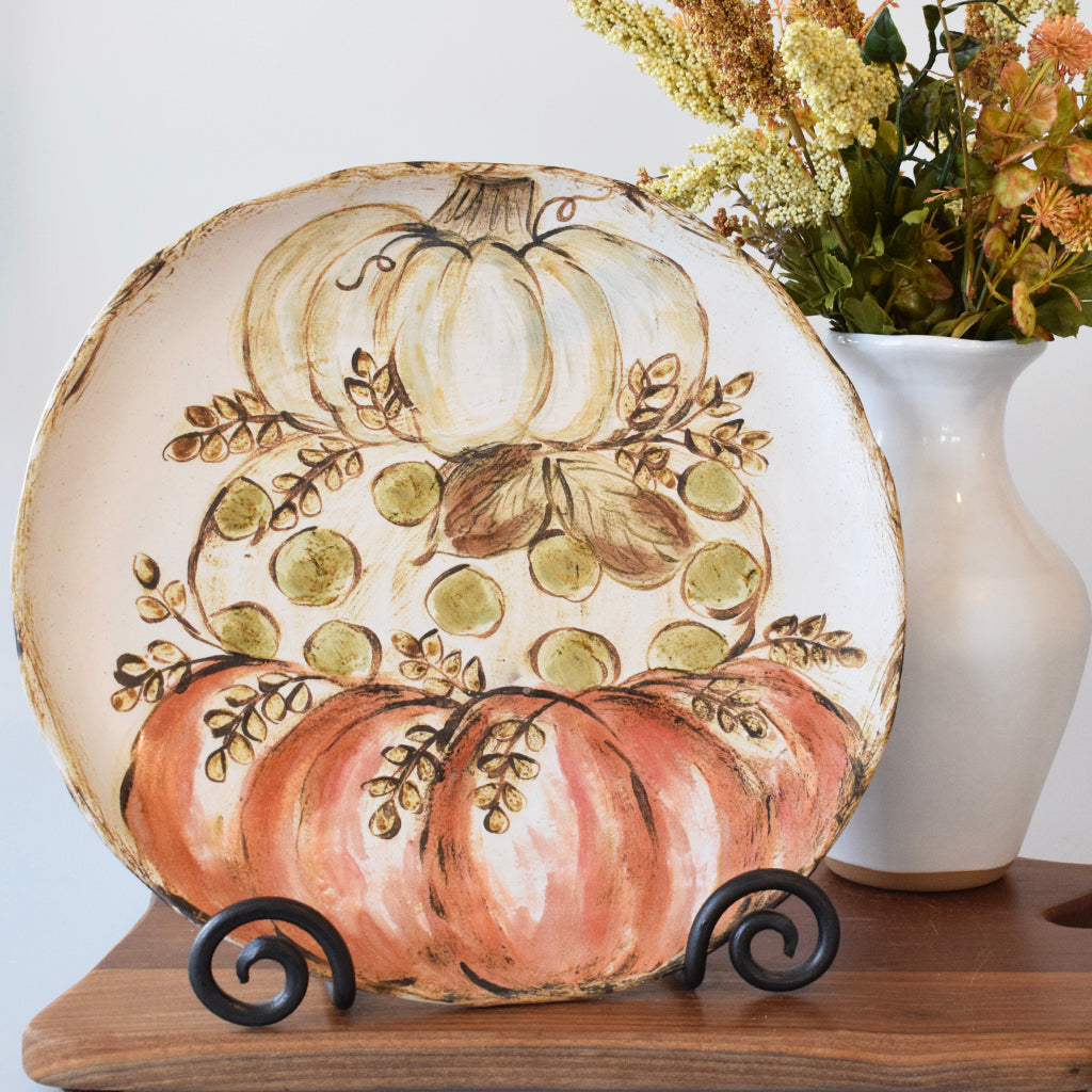 Pumpkin Stack Charger - TheMississippiGiftCompany.com