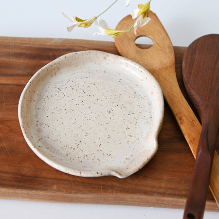 Round Spoon Rest Dogwood