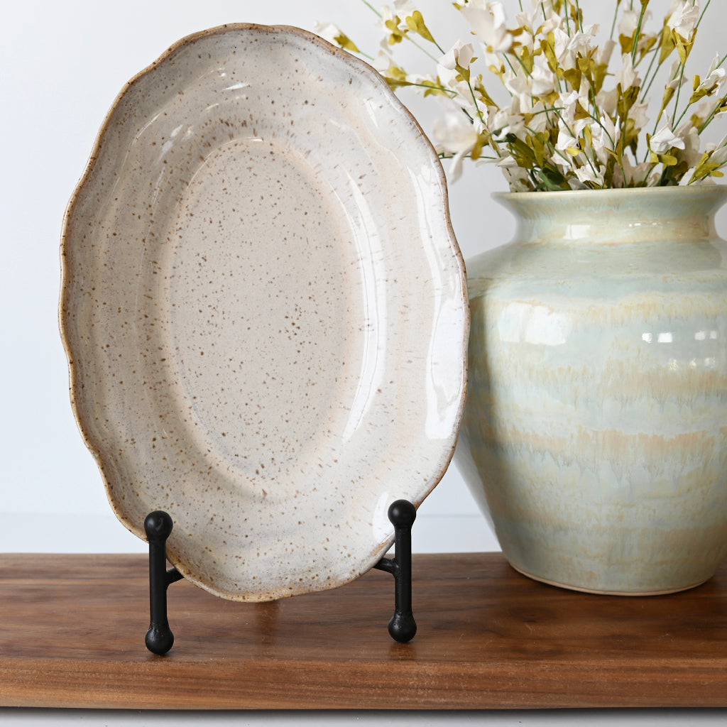 Small Oval Platter Chantilly Cream