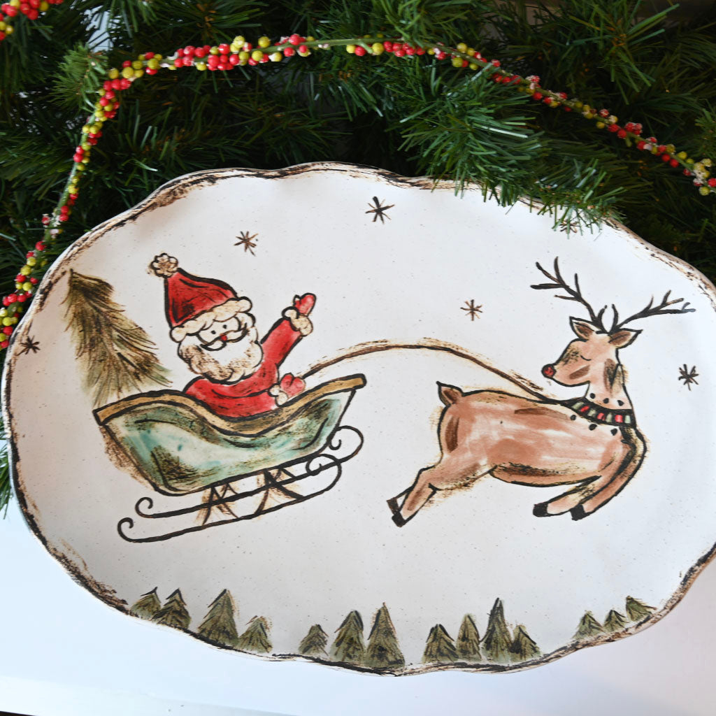 Up on the Rooftop Platter - TheMississippiGiftCompany.com