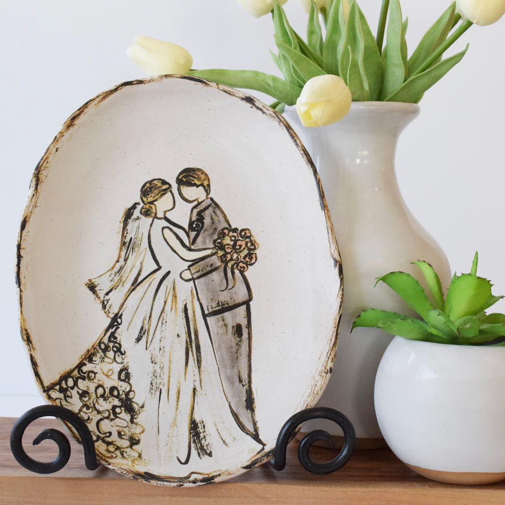 Wedding Vow Platter - TheMississippiGiftCompany.com