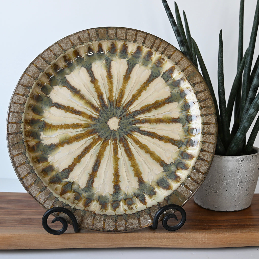 Good Earth Pottery Charger 13 in Sparrow