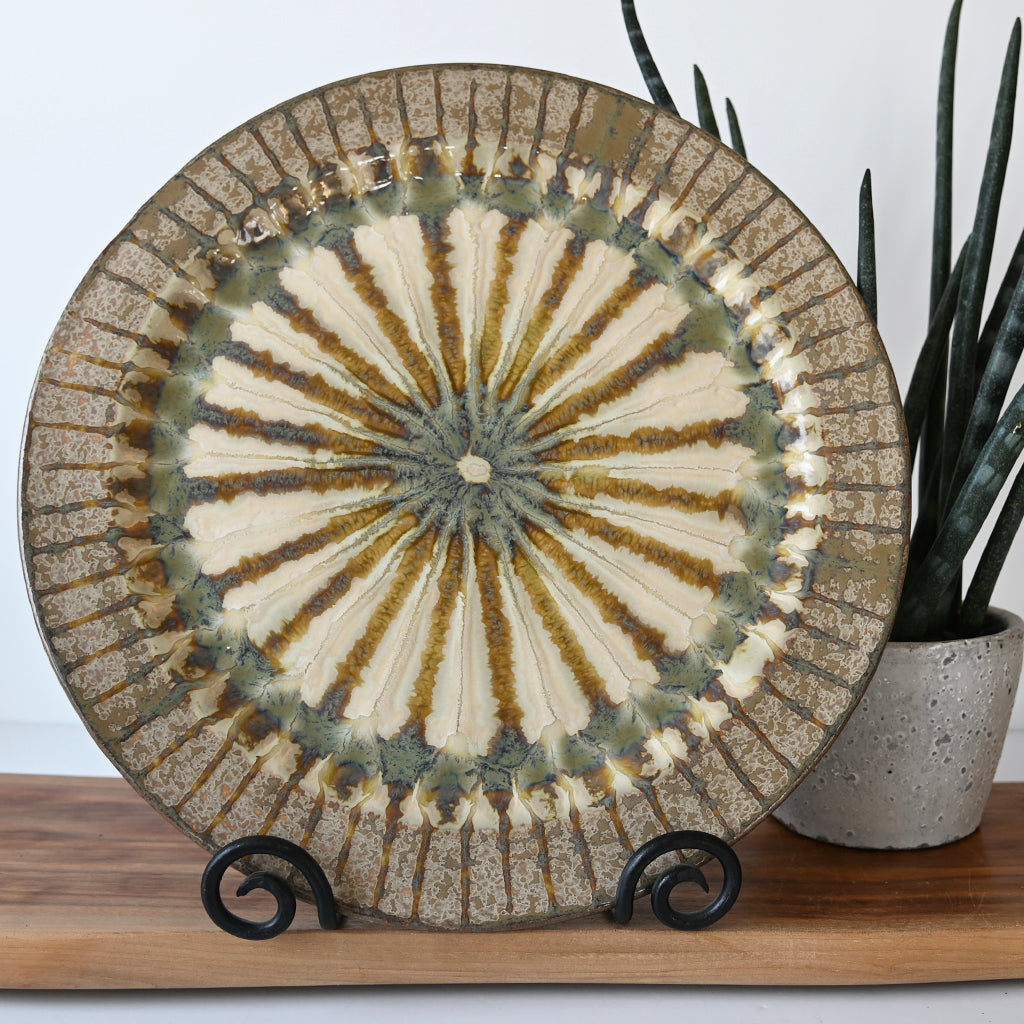 Good Earth Pottery Charger 15 in Sparrow