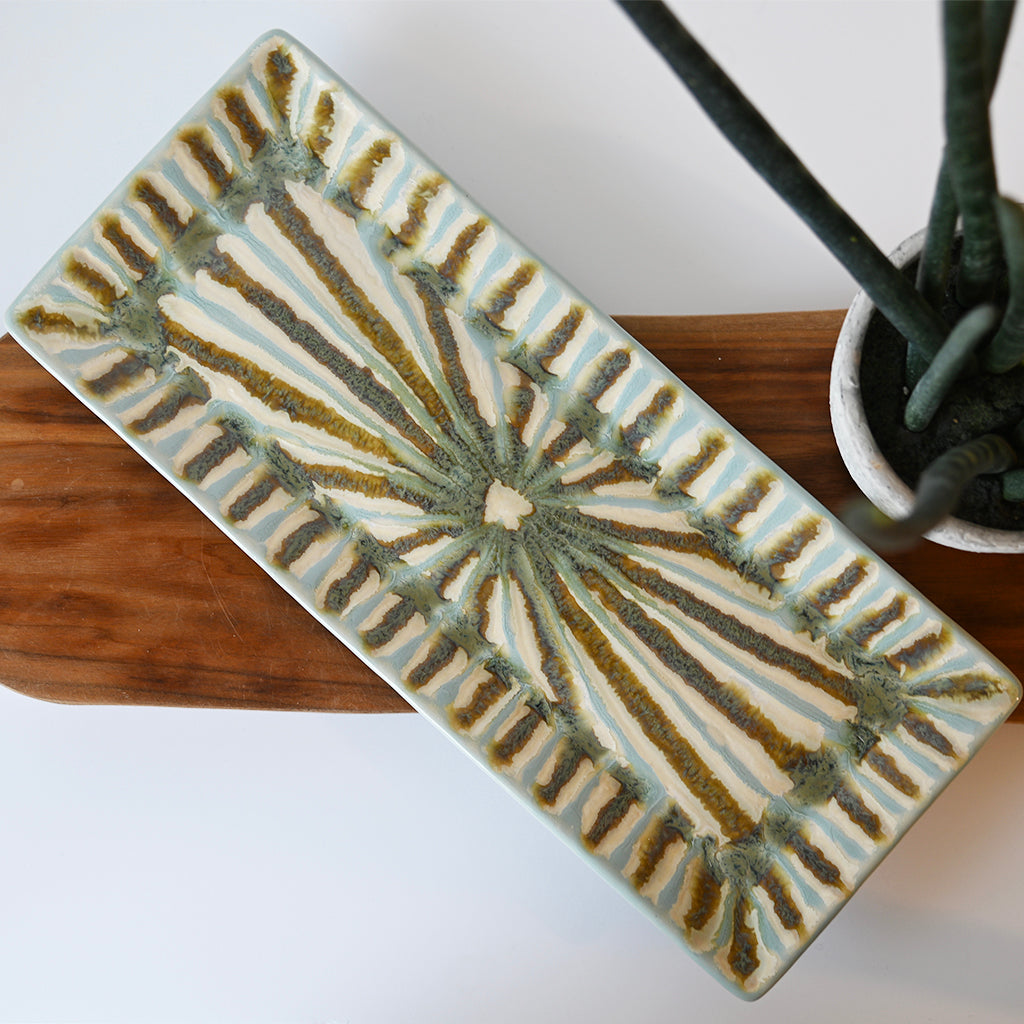 Rectangle Bread Tray Teal