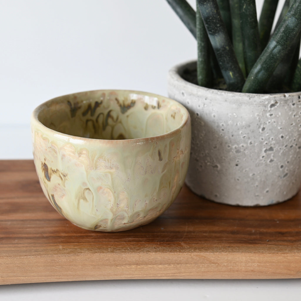 Good Earth Pottery Rice Bowl Celery