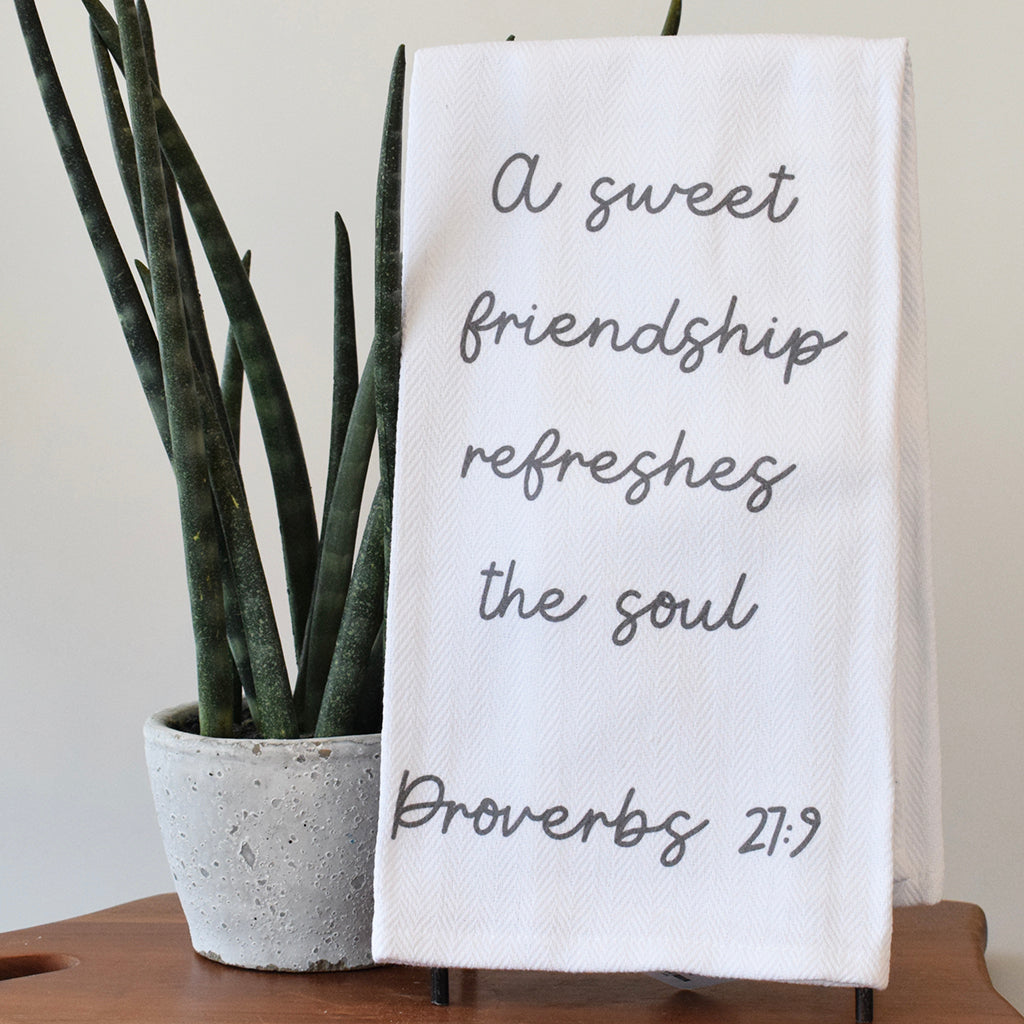 A Sweet Friendship Refreshes The Soul Kitchen Towel - TheMississippiGiftCompany.com