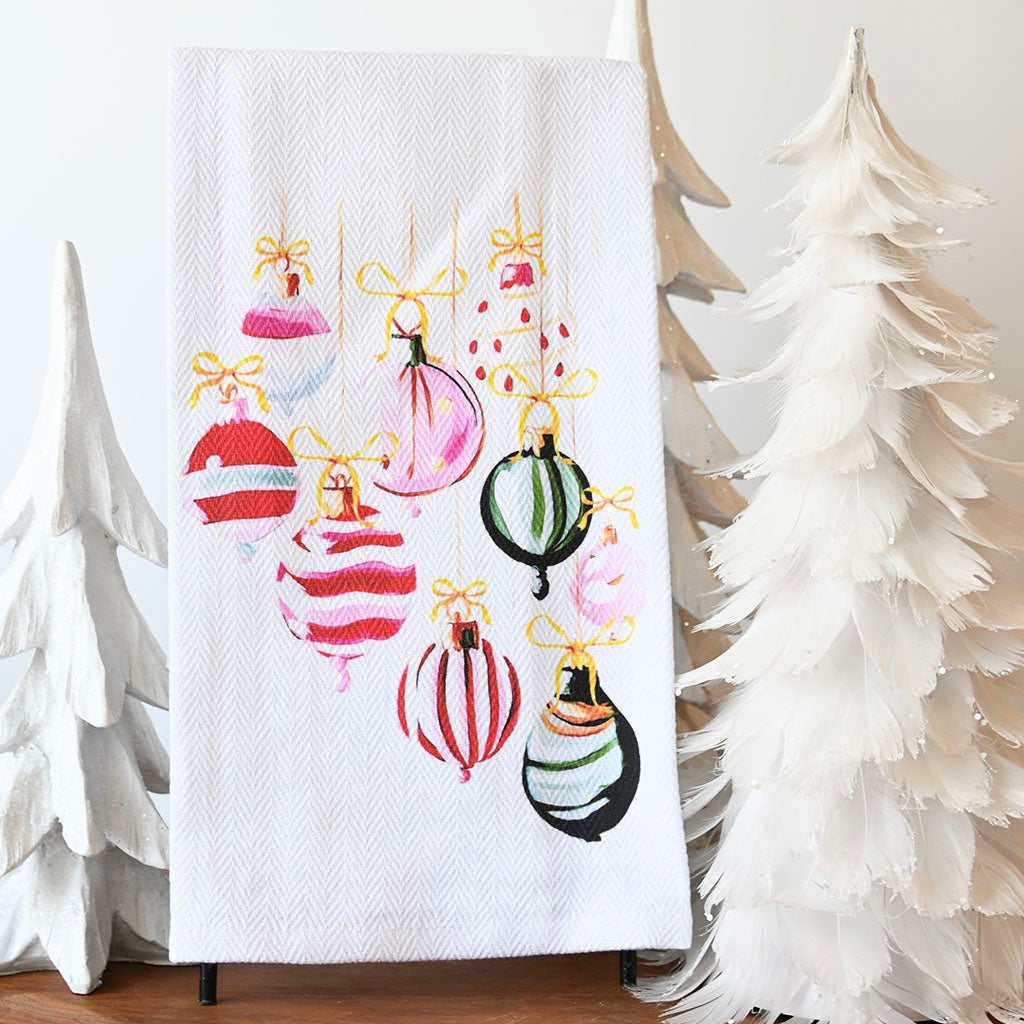 GG Hanging Ornaments Hand Towel - TheMississippiGiftCompany.com