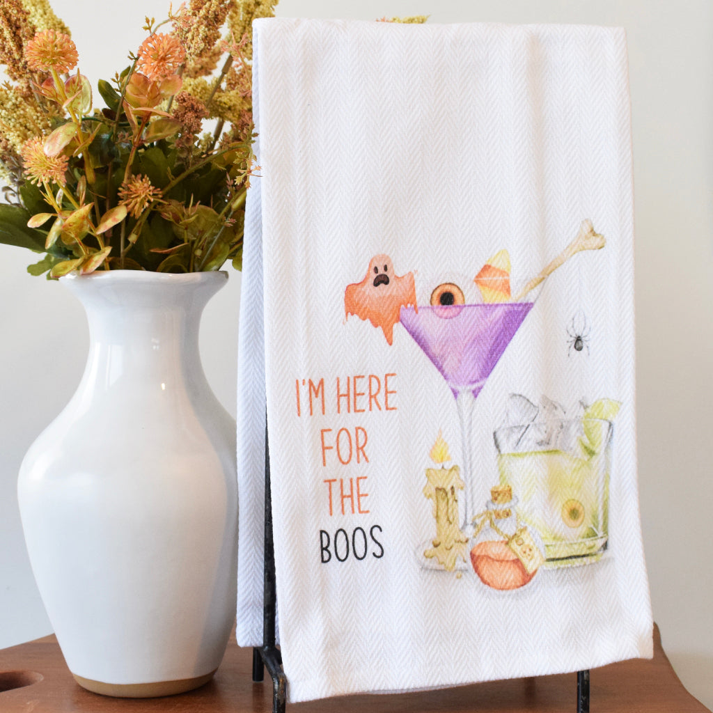Here for the Boos Hand Towel - TheMississippiGiftCompany.com