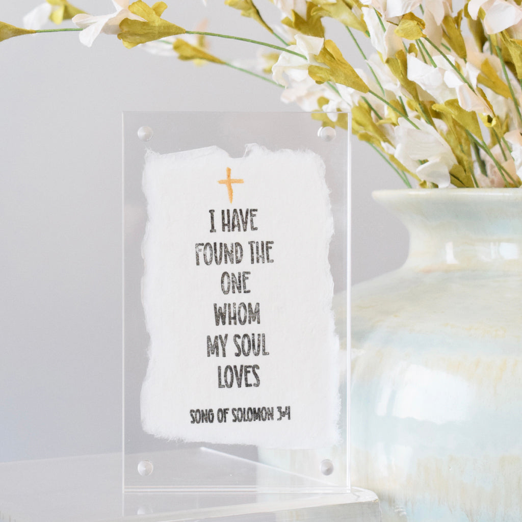 Song of Solomon 3:4 Acrylic Block - TheMississippiGiftCompany.com