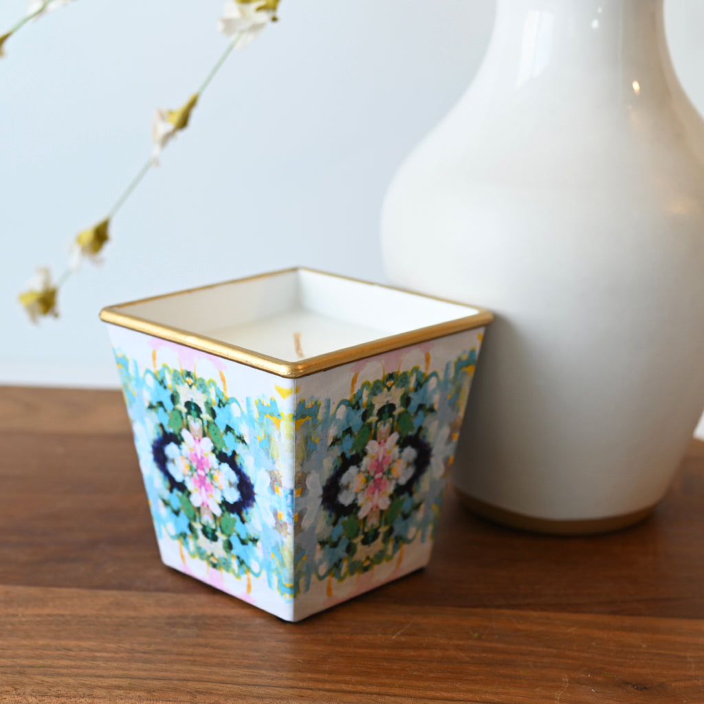 Mini Laura Park Nantucket Patterned Candle - TheMississippiGiftCompany.com