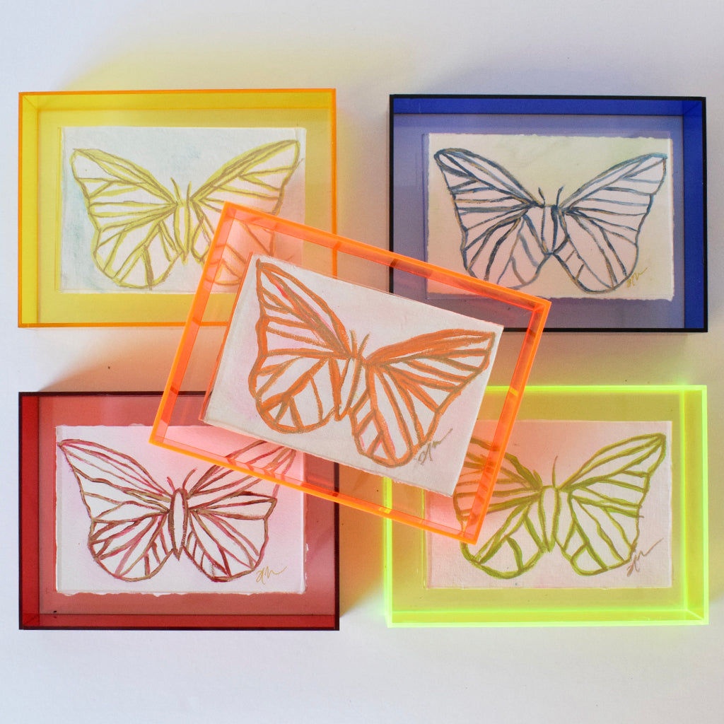 Haley Farris Neon Butterfly - TheMississippiGiftCompany.com