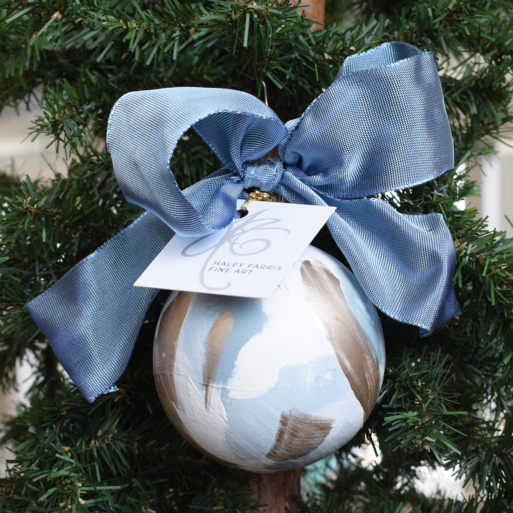 Haley Farris Painted Ornament- Pass The Champagne - TheMississippiGiftCompany.com