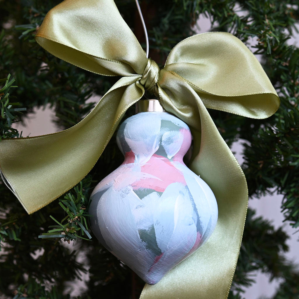 Haley Farris Snow Covered Sphere Ornament - TheMississippiGiftCompany.com