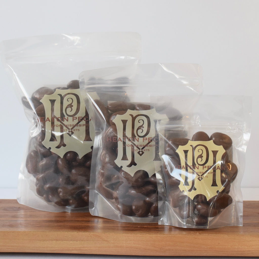 Chocolate Pecans 3 oz. - TheMississippiGiftCompany.com
