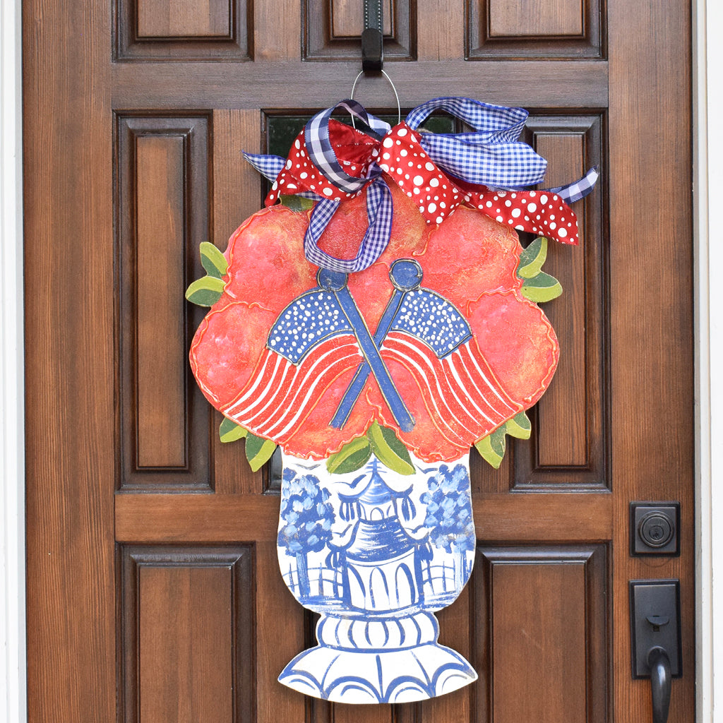 Patriotic Door Hanger - TheMississippiGiftCompany.com
