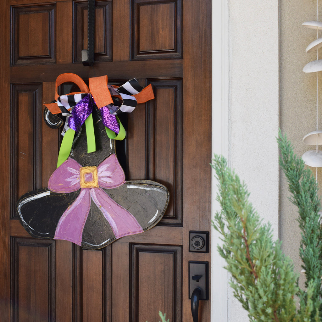 Witch Hat Door Hanger - TheMississippiGiftCompany.com
