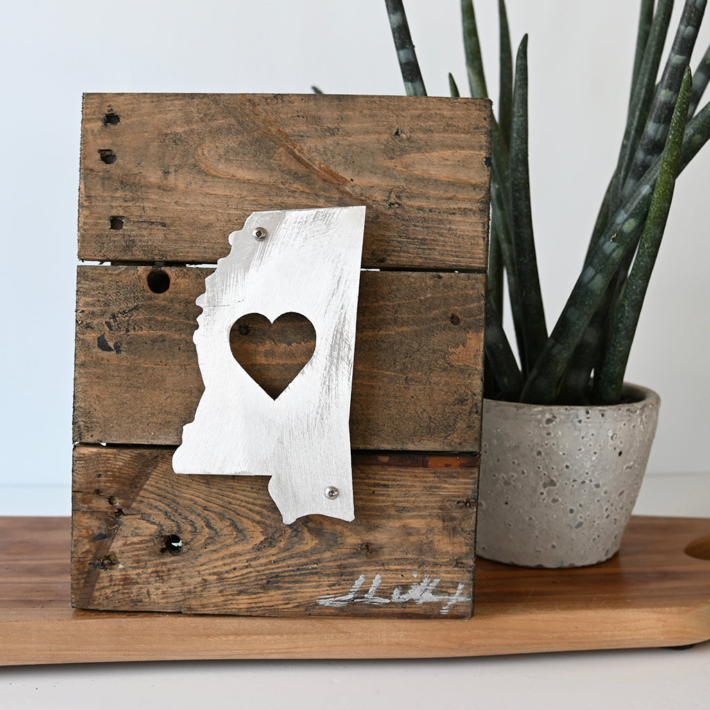 John Wilcoxon Small Mississippi with Heart