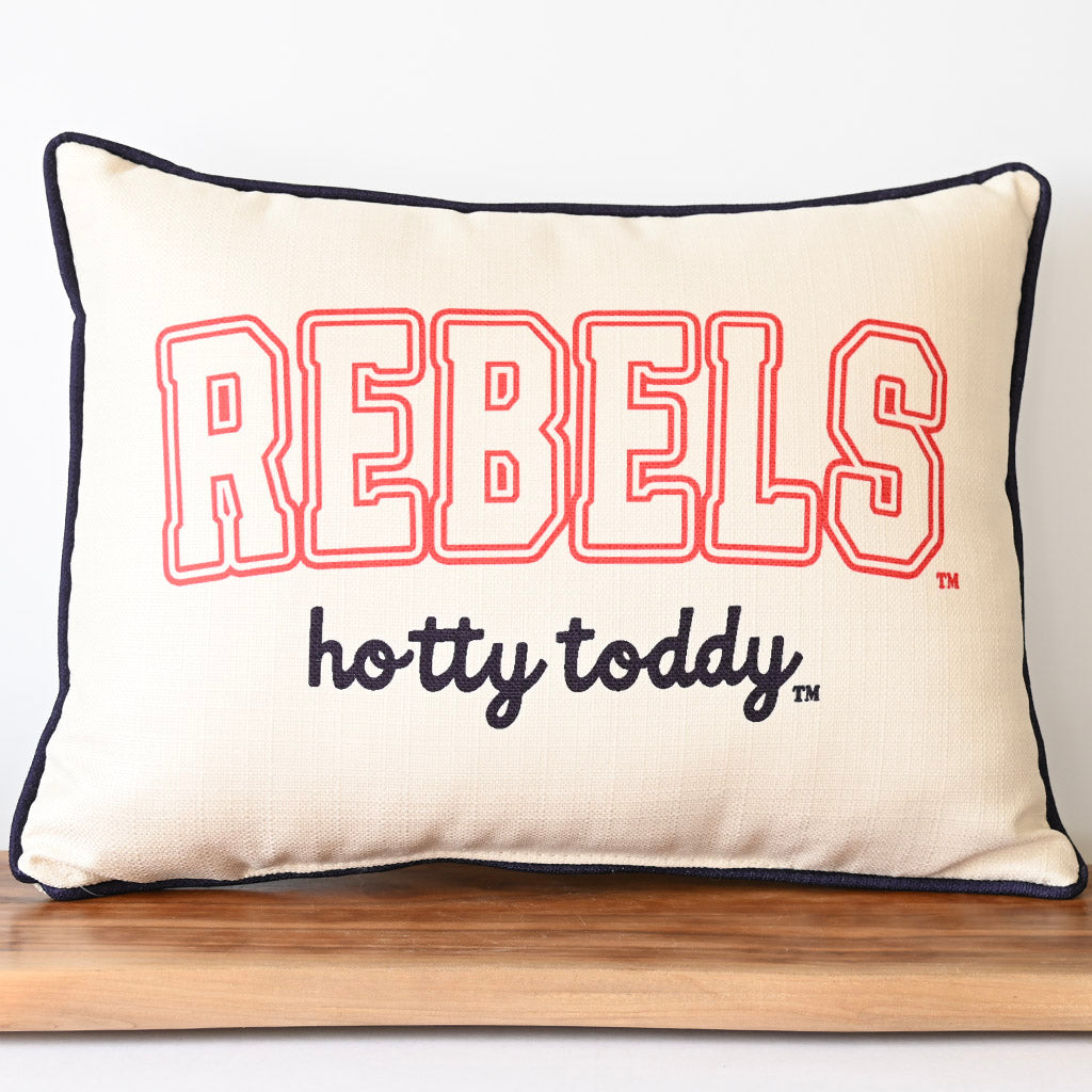 Ole Miss Varsity Rectangle Pillow - TheMississippiGiftCompany.com