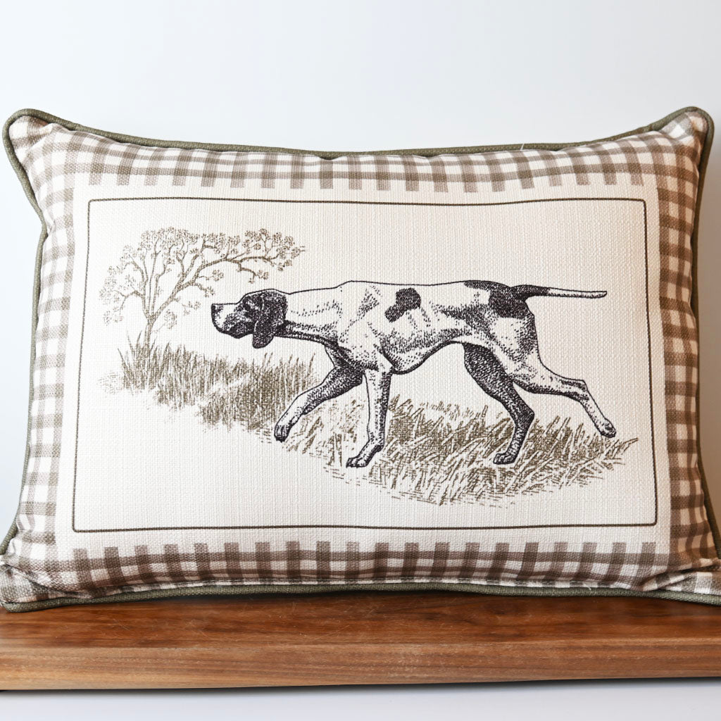 Little Birdie Pillow Hunting Dog Rectangle Pillow - TheMississippiGiftCompany.com