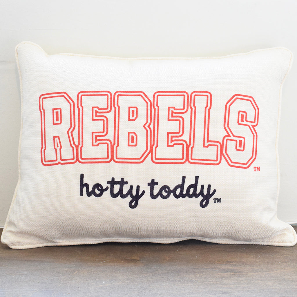 Ole Miss Varsity Rectangle Pillow - TheMississippiGiftCompany.com