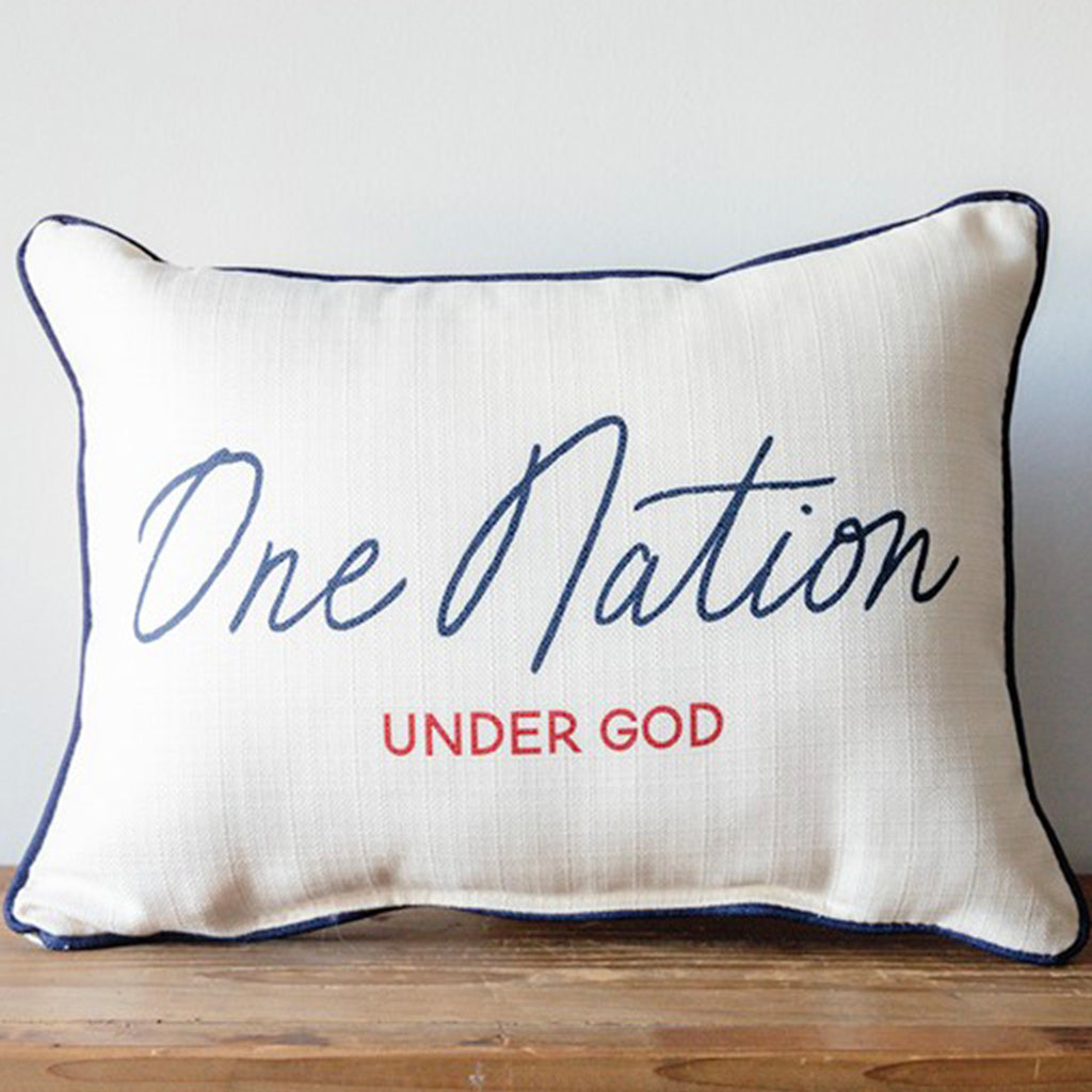 One Nation Under God Rectangle Pillow - TheMississippiGiftCompany.com