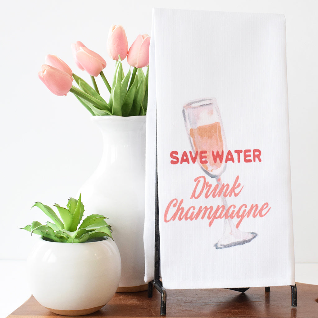 Save Water Tea Towel - TheMississippiGiftCompany.com