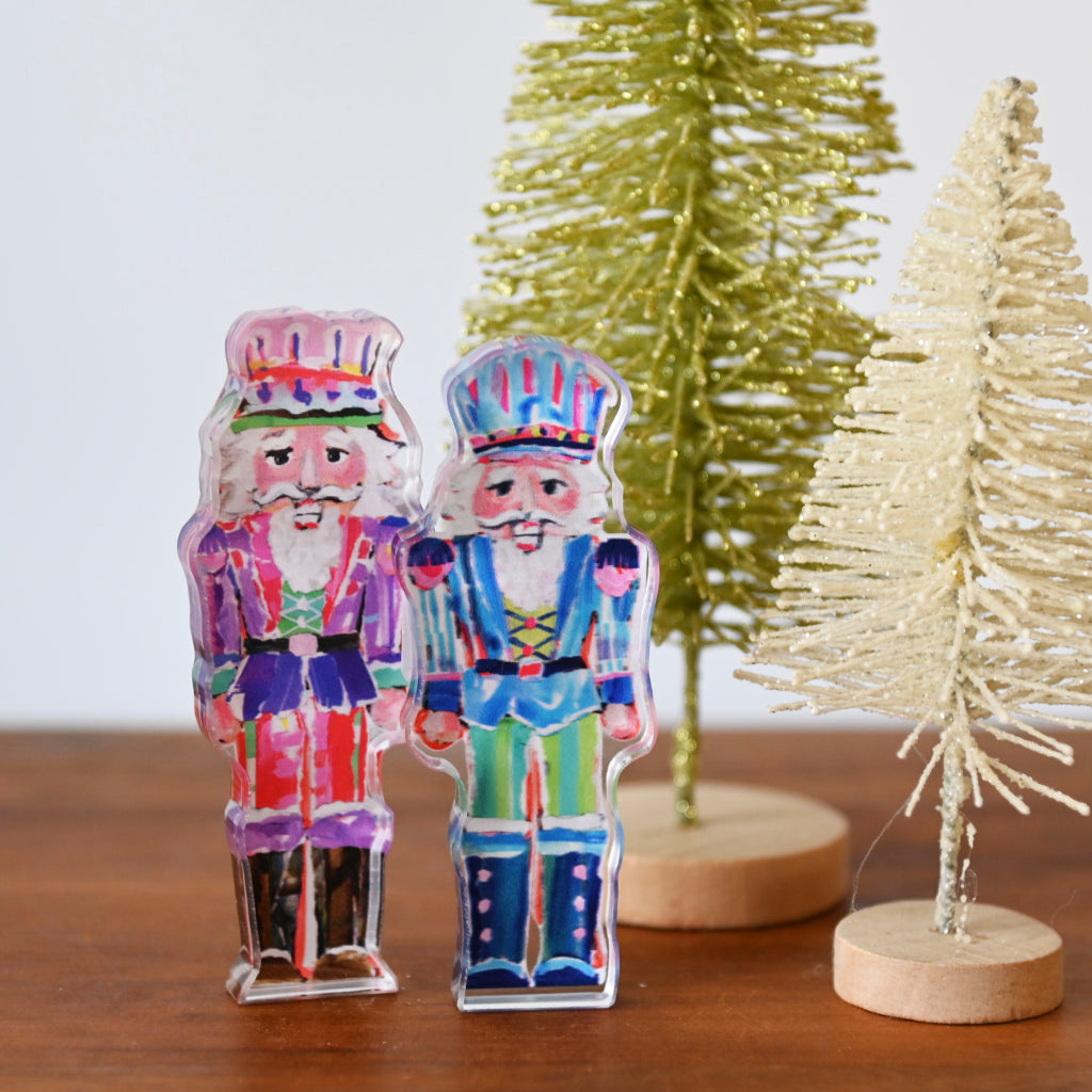 Bitty Sir Bigsby Nutcracker Acrylic Block - TheMississippiGiftCompany.com