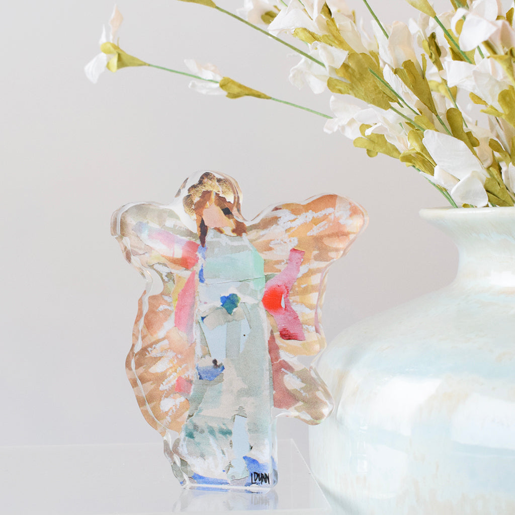 Bitty Angel Acrylic Block - Nonnie - TheMississippiGiftCompany.com