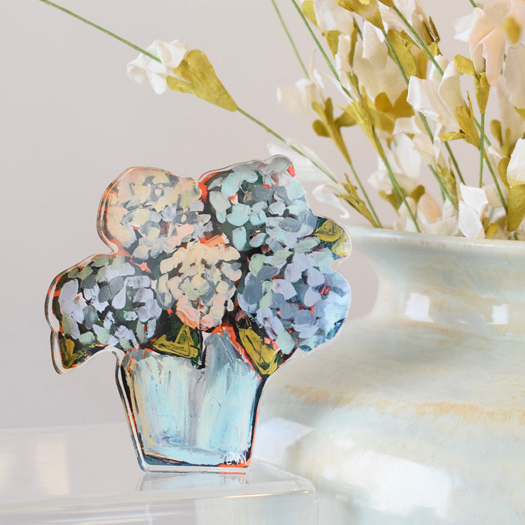 Bitty Blue Bitty Blue Hydrangea Acrylic Block | Mississippi made product ...