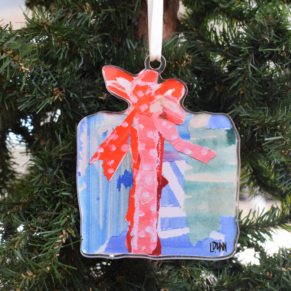 Blue Gift of Love Acrylic Ornament - TheMississippiGiftCompany.com