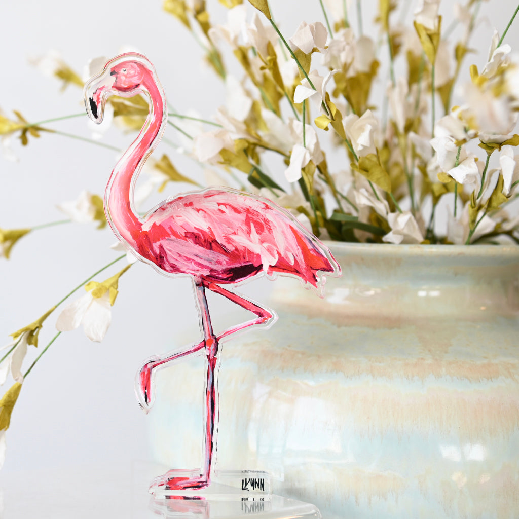 Flamingo Acrylic Block - TheMississippiGiftCompany.com