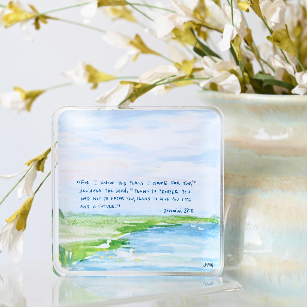 Jeremiah 29:11 Acrylic Block - TheMississippiGiftCompany.com