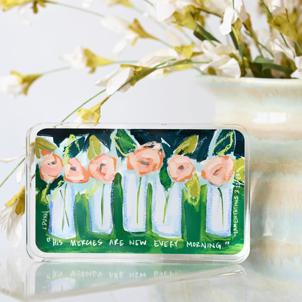 Lamentations 3:22 Acrylic Block - TheMississippiGiftCompany.com