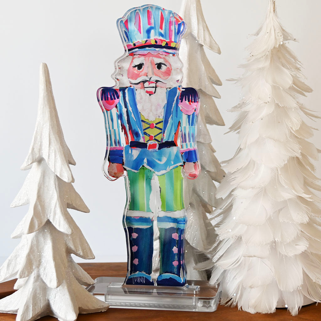 Sir Sebastian Nutcracker Acrylic Block - TheMississippiGiftCompany.com