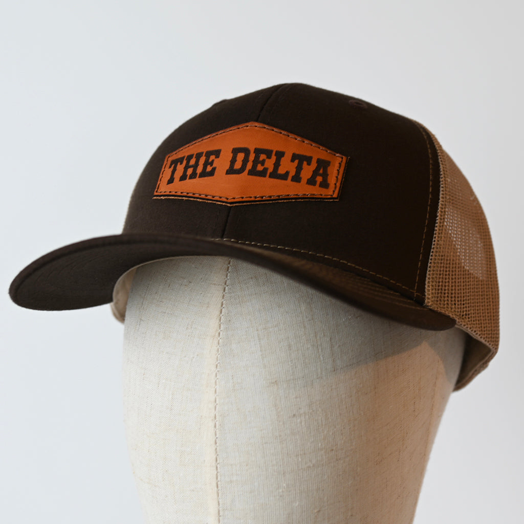 The Delta Leather Patch Hat - TheMississippiGiftCompany.com